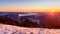 Romania, Ceahlau Mountains, Viewpoint from Dochia Chalet. The sunrise.