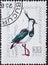 Romania - Circa 1959: a postage stamp printed in the Romania showing a songbird: Northern Lapwing Vanellus vanellus