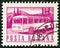 ROMANIA - CIRCA 1967: A stamp printed in Romania shows a Motor coach, circa 1967.