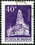 ROMANIA - CIRCA 1974: A stamp printed in Romania from the `Buildings` issue shows St. Nicholas Romanesque church, Densus, circa 1