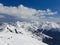 Romania, Fagaras Mountains, Viewpoint from Lespezi Ridge to easthern ridge.