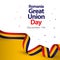 Romania Great Union Day Vector Template Design Illustration