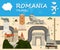 Romania Landmark Global Travel And Journey background