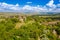 Romania landscape of Viscri Village aerial view