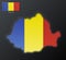 Romania modern halftone