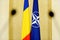 Romania and NATO flags