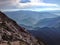 Romania, Piatra Craiului Mountains, Viewpoint to Iezer&Papusa Mountains