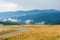 Romania, rainy weather over transalpina high mountain road