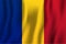 Romania realistic waving flag vector illustration. National country background symbol. Independence day