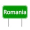 Romania road sign.