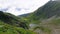 Romania, Rodnei Mountains, Iezerul Lake. This lake has the shape of Romania country.