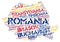 Romania top travel destinations word cloud