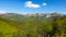 Romania, Valcan Mountains, Oslea Mountain, viewpoint to Godeanu Mountains, Iorgovanu Peak.