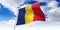 Romania - waving flag - 3D illustration