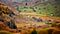 Romania wild Carpathian mountains in the autumn time landscape