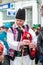 Romanian bag pipes player at Saint Patrick Parade
