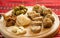 Romanian christmas appetizer consist of various pork dishes