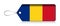 Romanian emoji flag, Label of  Product made in Romania