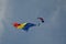 Romanian flag on the parachute