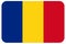 Romanian Flag of Romania round corners