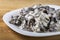 Romanian food - mushrooms with sour cream