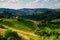 Romanian landscape in Transylvania , Carpathian mountains