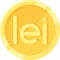 Romanian leu coin icon, currency of Romania