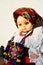 Romanian traditional doll, close-up