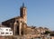 Romanic church Santa Maria de Caldes de Montbui. Medieval roman village in Catalonia, Spain