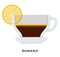 Romano coffee mug vector flat isolated