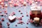 Romantic allure Valentines Day background setting the mood for love
