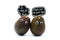 Romantic avocados couple with googly eyes