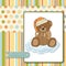 Romantic baby shower card