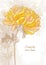Romantic background with chrysanthemum
