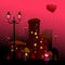 Romantic background for valentine\'s day