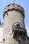 Romantic balcony in a medieval castle