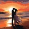 Romantic Beach Wedding at Sunset