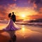 Romantic Beach Wedding at Sunset