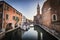 Romantic and beautiful cityscape of Chioggia near Venice