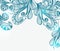 Romantic blue floral background