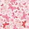 Romantic butterfly seamless pattern.