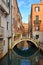 Romantic cityscape of old Venice, Italy