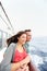 Romantic couple on cruise ship enjoying travel