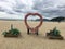 Romantic Decorative Articles at Haeundae Beach in Busan