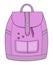 Romantic and feminine pink backpack