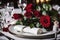 Romantic festive dinner in a restaurant, a celebration of Valentine\\\'s day, AI Generated