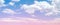 Romantic flirty fluffy soft clouds and pink blue sky background