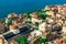 Romantic fortified greek village on rock island Monemvasia, Peloponnese
