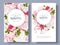 Romantic garden banners