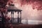 Romantic Gazebo Valentine Day background